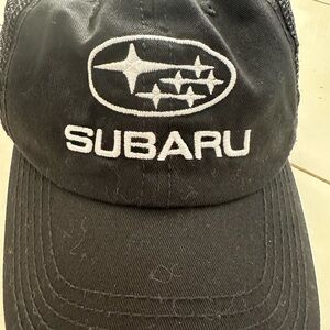 Subaru Black Baseball Cap with White Embroidered Logo,trucker,SnapBack